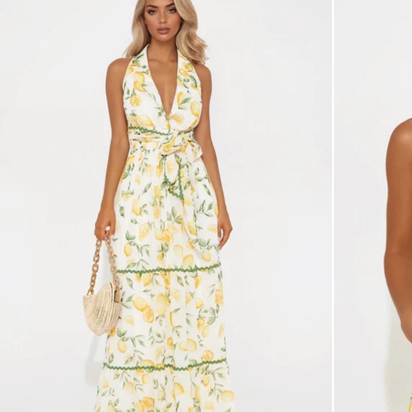 Fashion Nova Dresses & Skirts - Fashion Nova Lemon Cello Maxi Dress